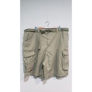 True Nation Men's Cargo Shorts Ripstop Stretch Cotton, Big & Tall, 6-Pockets 46